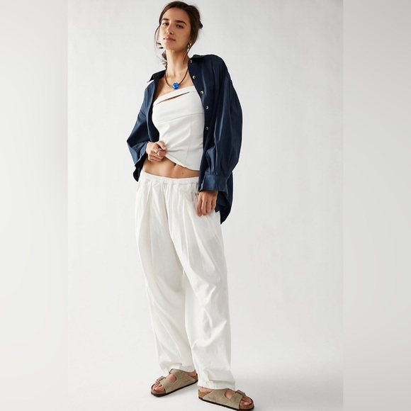 Free People Pants - FREE PEOPLE to the sky parachute pants in nilla cream XS NWT